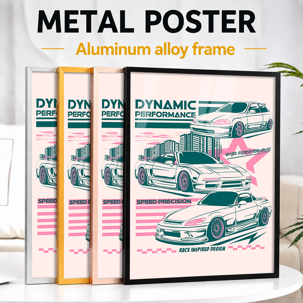 Car Mirror - JDM Car Metal Poster With Aluminum