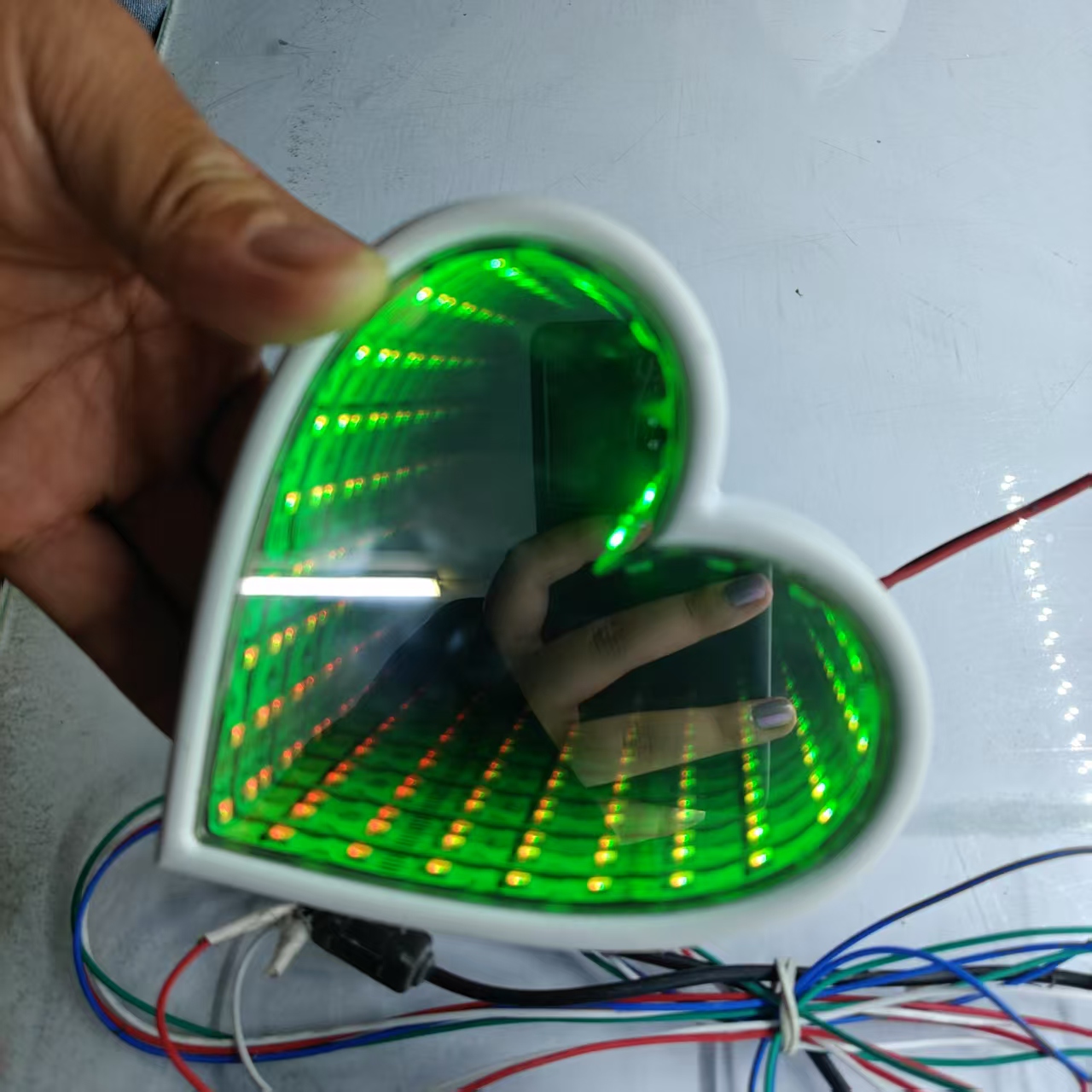 3D Multi-Color Infinity Mirror - Car Mirror review and price