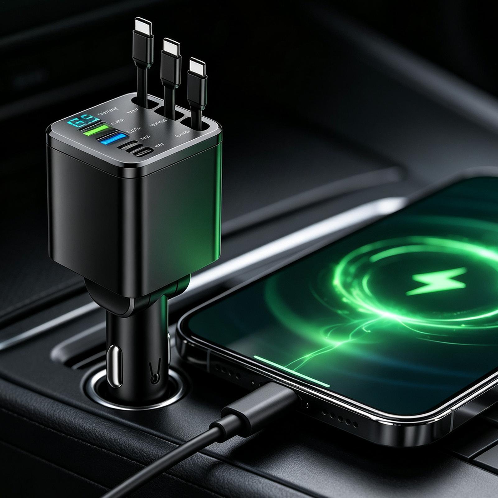 Retractable Charger For Car 10 - Car Charger review and price