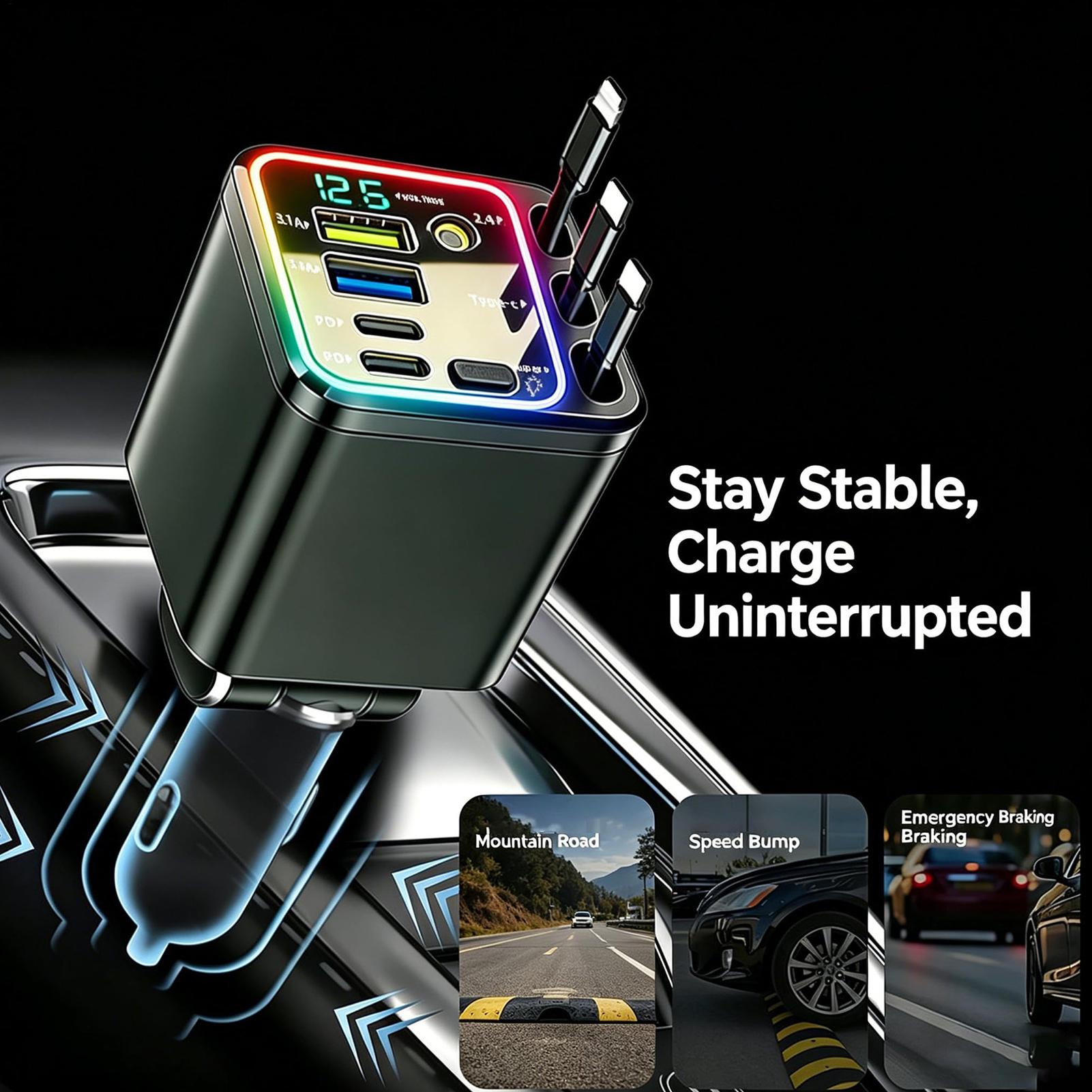 Retractable Charger For Car 10 - Car Charger review and price