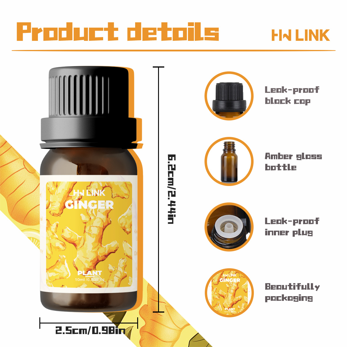 Ginger Oil Pure Natural Ginger - Car Air Freshener review and price